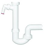 HL100/40 Сифон за мивка DN40x6/4", с връзка за пералня, отточна тръба на шарнирна връзка 0
