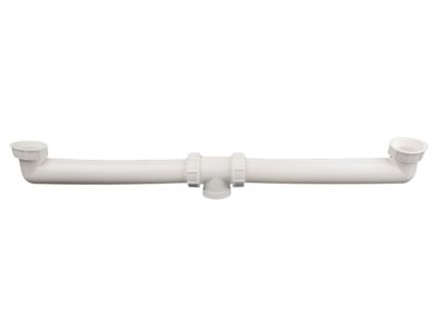 Кликни за увеличение HL22 Отточна тръба за двoйна мивка 6/4"xDN40, 160-510мм 0