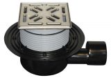 HL5100 Подов сифон DN50/75 странично оттичане, 145х145 мм Klick-Klack, решетка 138x138 mm 0
