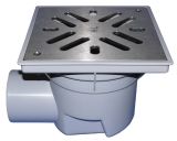 HL605SW PERFEKT-подов сифонDN110,странично оттичане ,с пласмасова рамка и решетка от неръждавейка 0