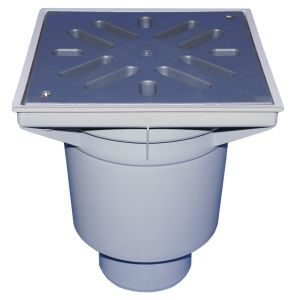 HL606L/1 Подов сифон Perfekt,с пластмасова решетка ф110 0
