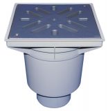 HL606L/1 Подов сифон Perfekt,с пластмасова решетка ф110 0