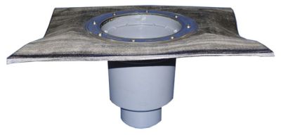 HL616KH/1-PERFEKT-тяло за подов сифон DN110,долно оттичане,фланец с SBS битумна мембрана 0