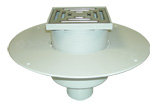 HL62BP/2 Воронка DN125 с PVC-маншет, с решетка - 148x148mm/137x137mm 0
