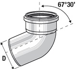 Кликни за увеличение PP Дъга ф50/67°30 0