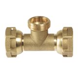 Тройник с  гайка/мъжка резба/гайка 3/4" x 3/4" x 3/4" 0