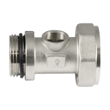 Тройник връзка за термомеър 1" M x 1 - 1/4" Ж x 3/8" Ж 0