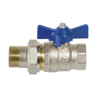 Сферичен кран с връзка 1/2"M X 1/2"Ж